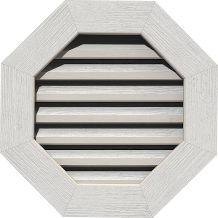 Octagonal Gable Vent Functional, Western Red Cedar Gable Vent W/1 X 4 Flat Trim Frame, 24W X 24H